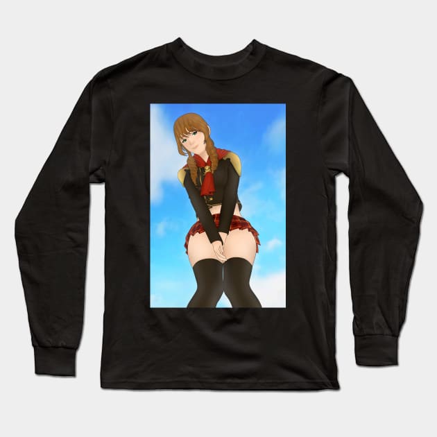 Cinque - Final Fantasy Type-0 Long Sleeve T-Shirt by UmbraTaberna